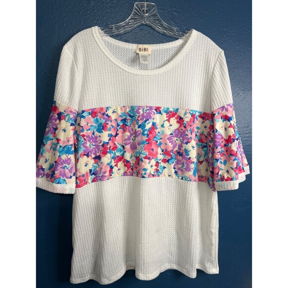 LuLaRoe ,Quacker Factory & BIBI XL Shirt Bundle - Picture 9 of 14